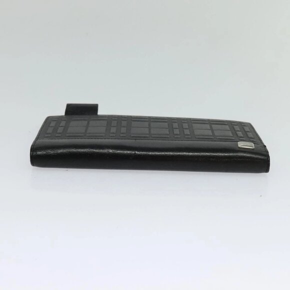 BURBERRY Day Planner Cover Leather Black Auth 108507 - Picture 9 of 16